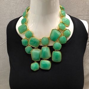 KJL Jade Bib Necklace